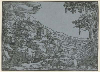 Paysage arcadien - Hendrick Goltzius (rejected attribution)