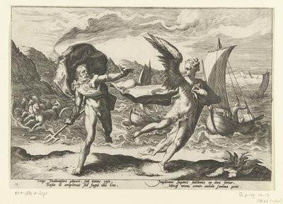 Cornix transformé en corbeau - Hendrick Goltzius (workshop of)