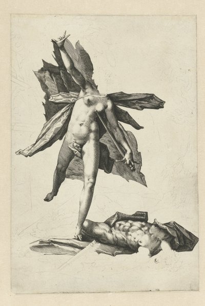 Pyrame et Thisbé - Hendrick Goltzius (workshop of)