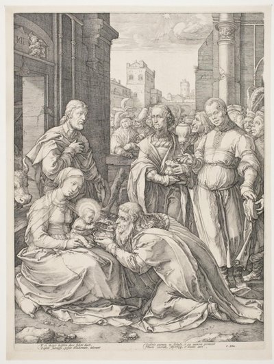 Adoration des Mages - Hendrick Goltzius