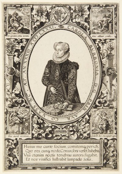 Charlotte de Bourbon - Hendrick Goltzius