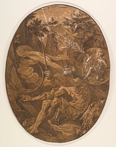 Demogorgon in der Höhle der Ewigkeit - Hendrick Goltzius