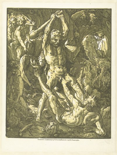 Hercule et Cacus - Hendrick Goltzius