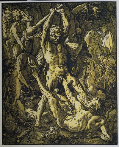 Hercule et Cacus - Hendrick Goltzius