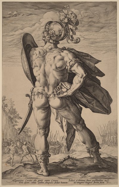 Marcus Valerius Corvus - Hendrick Goltzius
