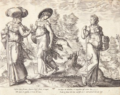 Orpa quitte Ruth et Naomi - Hendrick Goltzius