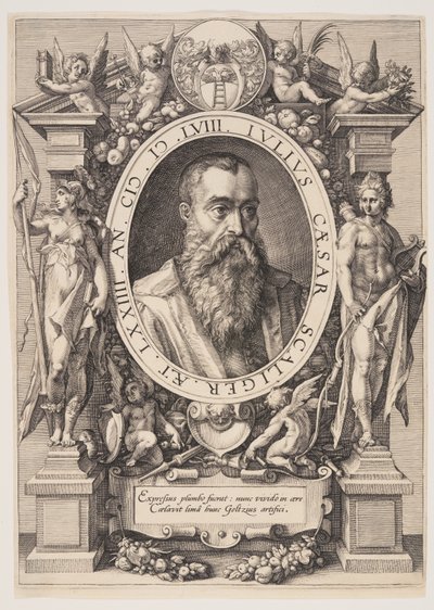 Portrait de Jules César Scaliger - Hendrick Goltzius