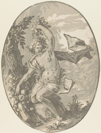 Proserpine, planche cinq de Démogorgon et les Divinités - Hendrick Goltzius