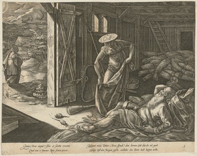Ruth et Boaz dans la grange, planche 3 de la série « L