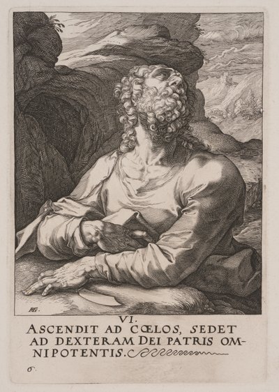 Saint Barthélemy, du Christ, des Apôtres et de saint Paul avec le Credo - Hendrick Goltzius