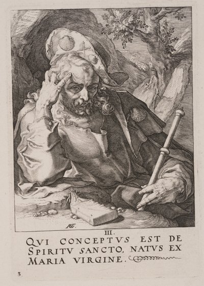 Saint Jacques le Majeur, du Christ, des Apôtres et de Saint Paul avec le Credo - Hendrick Goltzius