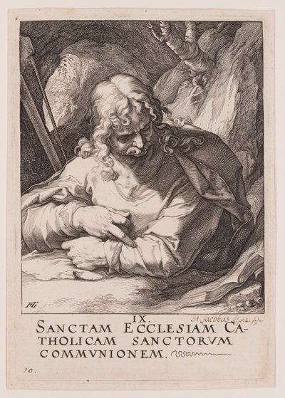 Saint Jacques le Mineur, du Christ, des Apôtres et de Saint Paul avec le Credo - Hendrick Goltzius
