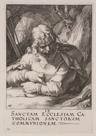 Saint Jacques le Mineur, du Christ, des Apôtres et de Saint Paul avec le Credo - Hendrick Goltzius