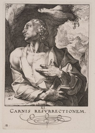 St Jude Thaddée, du Christ, des Apôtres et de St Paul avec le Credo - Hendrick Goltzius