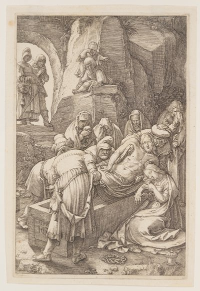 La mise au tombeau, extrait de La Passion - Hendrick Goltzius