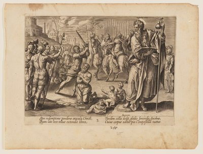 Le martyre de saint Jacques Majeur, extrait du Martyre du Christ et des Apôtres - Hendrick Goltzius
