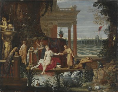 Bethsabée au bain recevant la lettre du roi David, vers 1600 - Hendrick van Balen