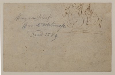 Annotation par une main ultérieure. Croquis d