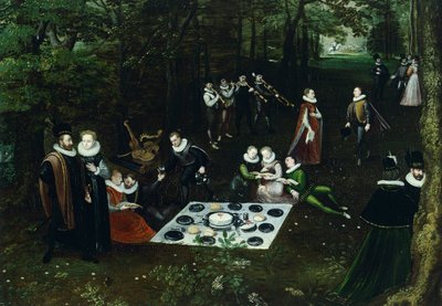 Paysage au printemps (détail) - Hendrick van den (1530 97) Broeck