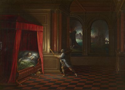 Énée sauvant Anchise de Troie en flammes - Hendrick van the younger Steenwijck