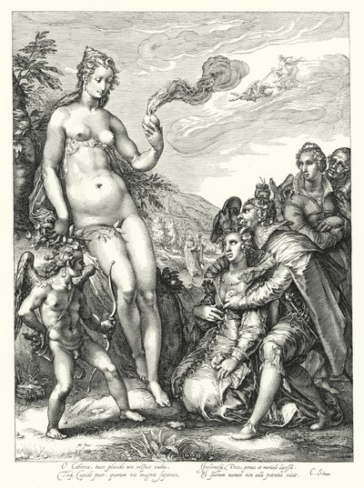 Vénus, Cupidon et les deux couples d
