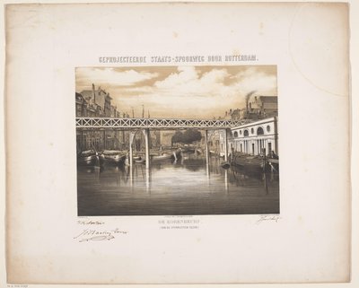 Vue sur la Bourse de Rotterdam avec vision future d