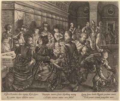 Banquet chez Tarquin Collatin - Hendrik Goltzius