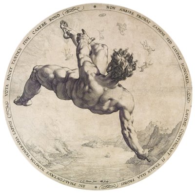 Phaethon de la série Four Disgracers - Hendrik Goltzius