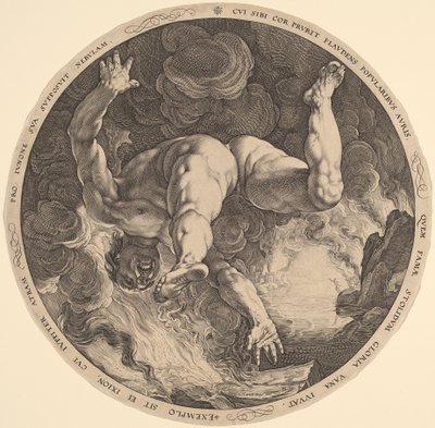 Ixion - Hendrik Goltzius, after Cornelis Cornelisz van Haarlem