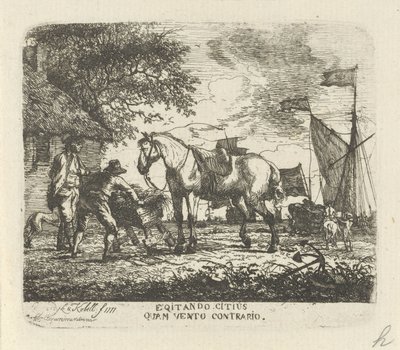 Nourrir le cheval (Egitando citius quam vento contrario) - Hendrik Kobell