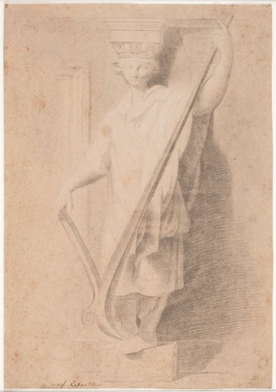Caryatide avec charrue. Étude d