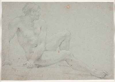Étude de modèle masculin, assis - Hendrik Krock