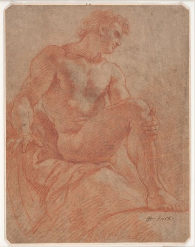 Modèle masculin assis - Hendrik Krock
