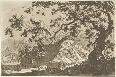 Paysage avec deux fermes - Hendrik Meijer