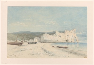 Paysage côtier avec falaises de craie blanches - Hendrik Veder