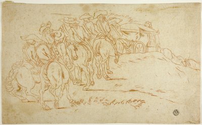 Cavalerie escortant l