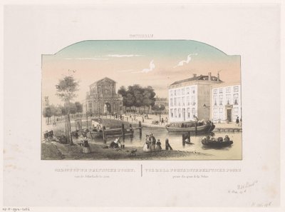 Vue de la porte de Delft à Rotterdam - Hendrik Wilhelmus Last (attributed to)
