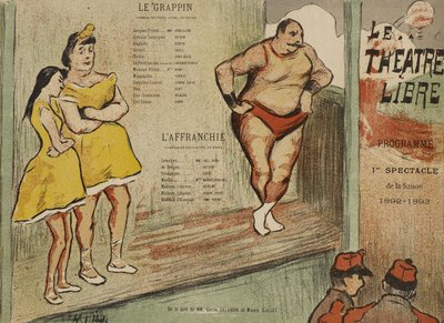 Programme pour la production du Théâtre Libre de Le Grappin et L