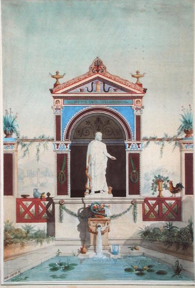 Conception pour une fontaine à Esculape - Henri Antoine Revoil