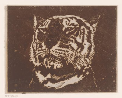Tigre - Henri Charles Guérard (signed by artist)