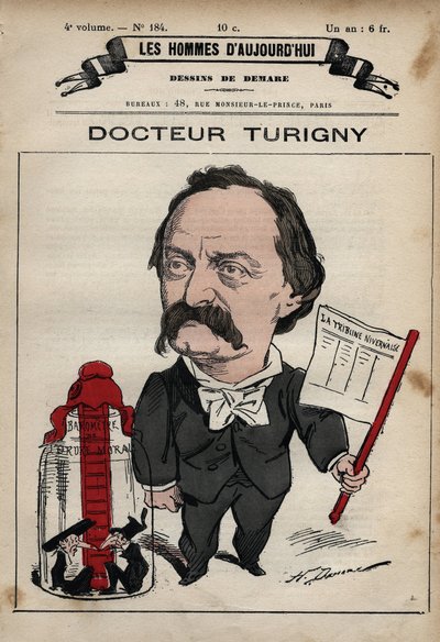 Caricature de Jean Prosper Turigny (1822-1905) de 