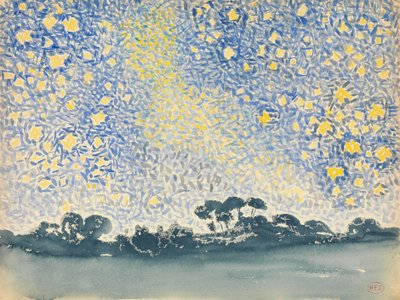Paysage avec étoiles, c.1905-08 - Henri Edmond Cross