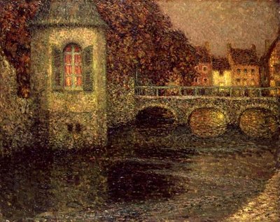Nuit en Normandie - Henri Eugene Augustin Le Sidaner