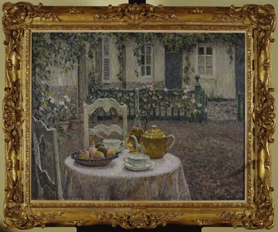 La nappe rose - Henri Eugene Augustin Le Sidaner
