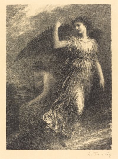 Début de "Paradise and the Peri" (3ème planche) - Ignace Henri Jean Fantin Latour