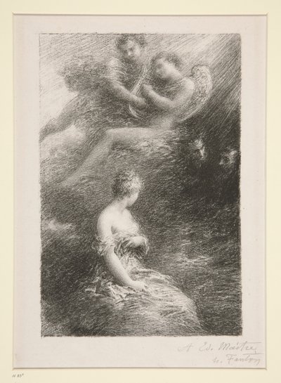 La damnation de Faust : apparition de Marguerite - Ignace Henri Jean Fantin Latour