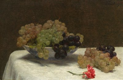 Nature Morte avec Raisins et Œillet - Ignace Henri Jean Fantin Latour