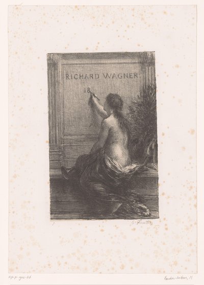 Page de titre pour : Richard Wagner, sa vie et ses œuvres - Ignace Henri Jean Fantin Latour