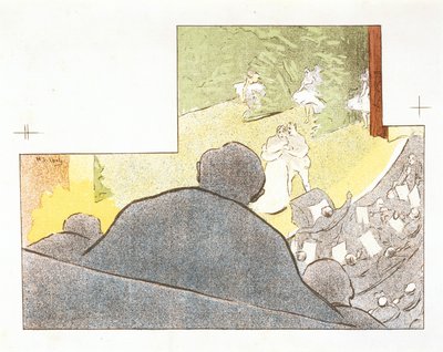 Mirages, programme pour la production du Théâtre Libre de Les Fossiles - Henri Gabriel Ibels