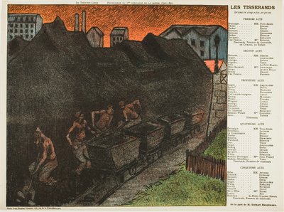 Seventh Performance: Les Tisserands, for Le Théatre Libre - Henri Gabriel Ibels
